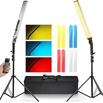 NEEWER Barra de Luz Video LED Mejorada y Kit de Control Remoto de ...