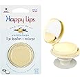 Happy Lips – Lip Balm & Mirror – Pop onto your Phone's Socket Grip, attach anywhere with the included adapter or refill your existing grips’ lip balm… (Vanilla Bean) 3pcs