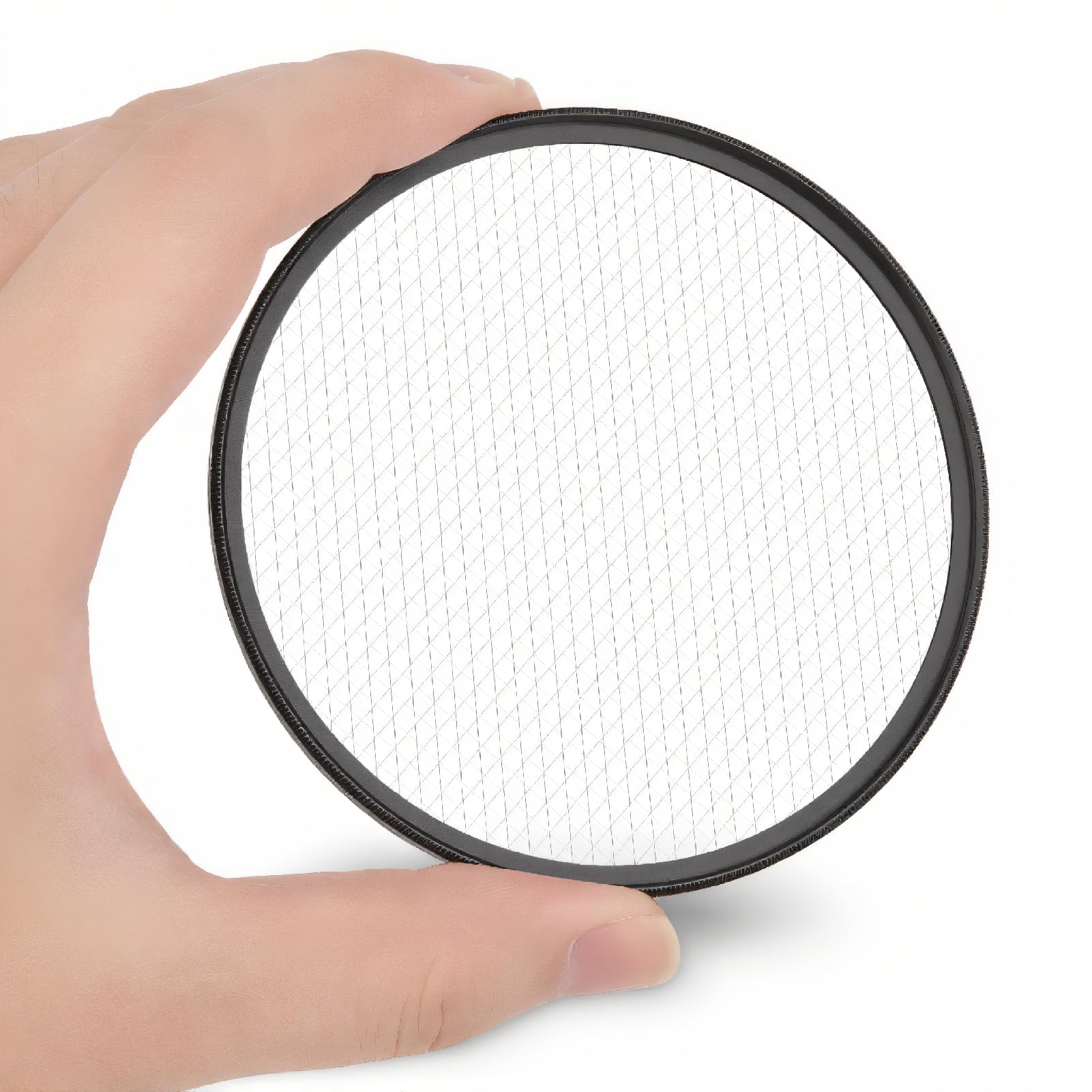 8 Line Star Lens Filter for 95mm Camera Lenses, Water Repellent Scratch Resistant Optical Glass for Wedding Photography Night Scene Portrait Photography, Black