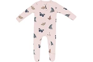 KYTE BABY Unisex Zipper Closure Footies, Rayon Made From Bamboo, 0-24 Months