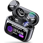 ZYHKON Sleep Earbuds Light-Weight Headphones, Mini Sleep Headphones Bluetooth in Ear Small Design for Side Sleepers, 48H Playtime with Charging Case, Midnight Black