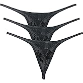 iKingsky Men's Pouch G-string Underwear Big Package Y-Back Panties Breathable Bulge Thong