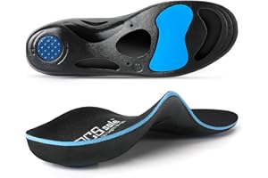 PCSsole Orthotic High Arch Support Insoles, Comfort Gel Work Boot Insert for Flat Feet, Plantar Fasciitis, Feet Pain, Heel Sp