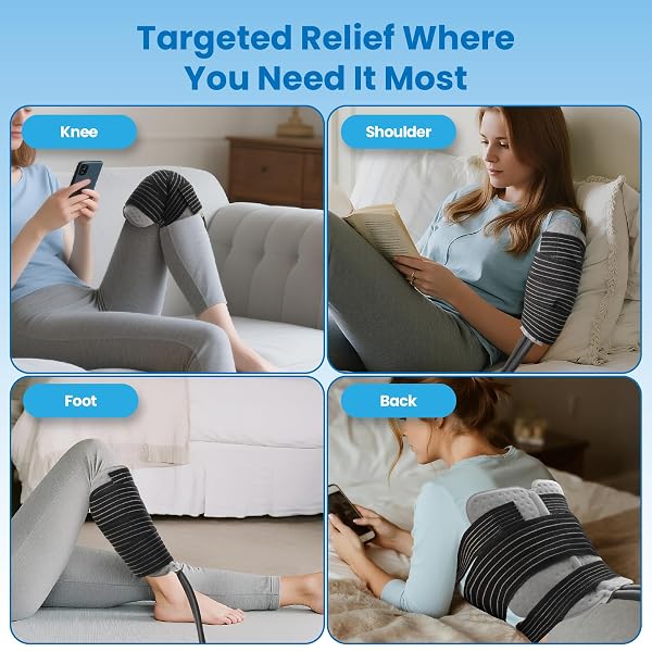 HOMIAID COLD THERAPY MACHINE WITH PROGRAMMABLE TIMER, PORTABLE ICE MACHINE FOR KNEE AFTER SURGERY,KNEE REPLACEMENT,ACL, PAIN RELIEF, FOR SPORTS INJURIES, SPRAINS, REDUCE SWELLING, KNEE PAD