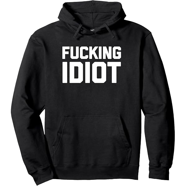 Sweat à Capuche Comic KS38 "Vuoi Un Mondo Pulito?" Hoodie Ironique - Noir Neuf