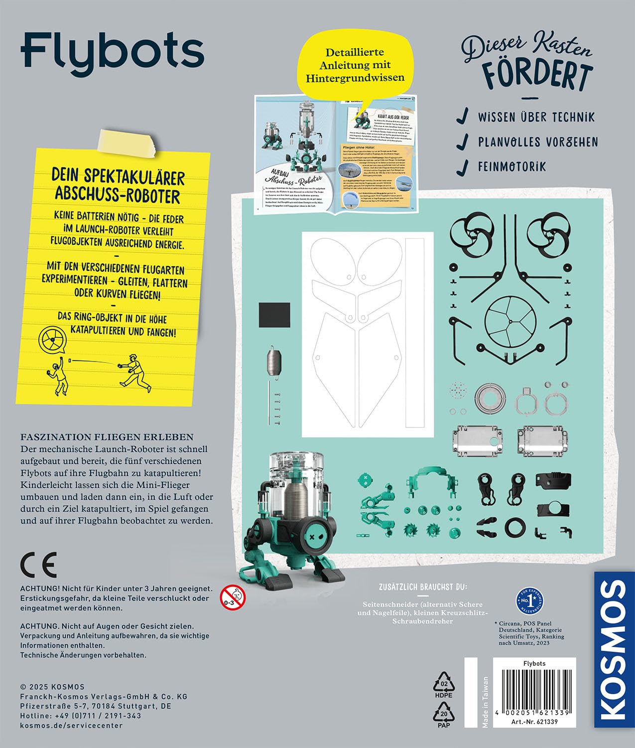 Kosmos 621339 Flybots, Fascinating Flying Objects, Technology Physics Experiment Box for Children from 8 Years