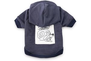 DroolingDog Pet Dog Sweatshirt Pet Hoodie Puppy Clothes for Small Dogs, Small, Blue