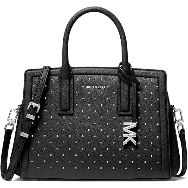 Extra-Small Leather & Suede Satchel by Michael Kors  Michael Kors Avril Extra-Small Leather and Suede Satchel Bag Black Multi main image 0