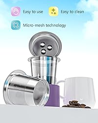 Stainless Steel Reusable Coffee Pods with 3