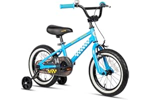 Glerc NuNu 12 14 16 Inch Kids Bike BMX Style for 2-8 Years Old Boys Girls, Toddler Bicycles with Training Wheels & Coaster Brake, Multiple Colors