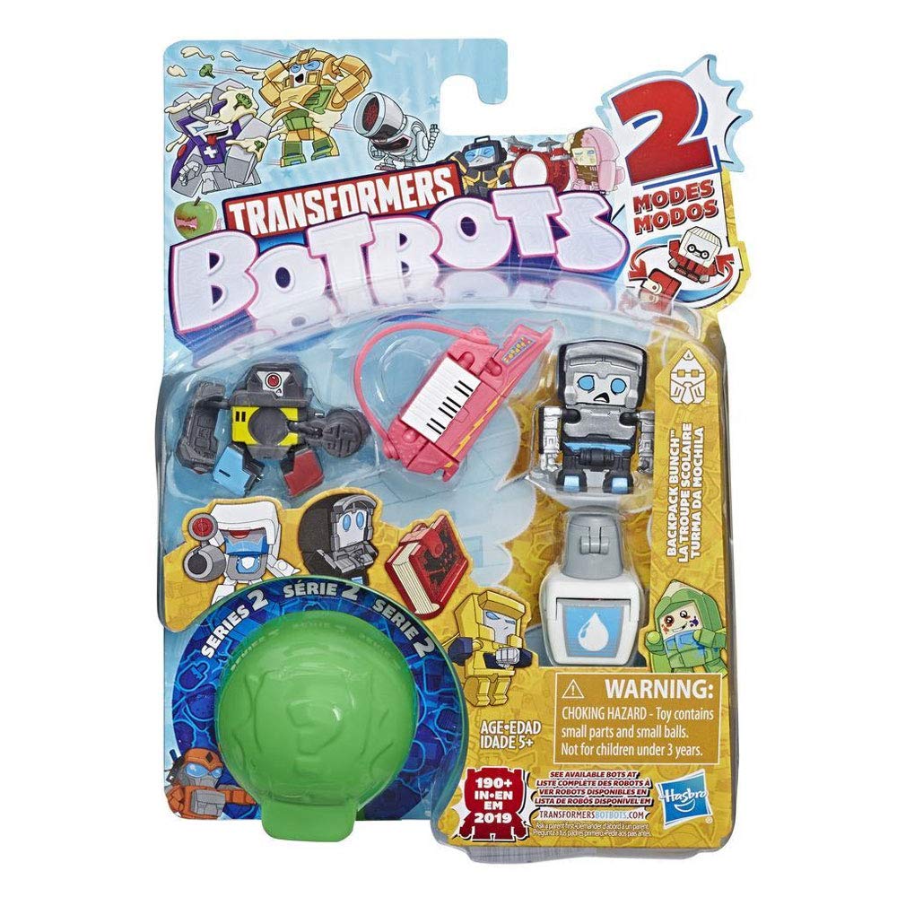 Transformers BotBots Team 5 Pack Backpack Bunch, Secret 2-in-1 Figures