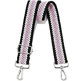 Wide Purse Strap Adjustable Replacement Crossbody Bag Strap Silver Hardware Shoulder Straps