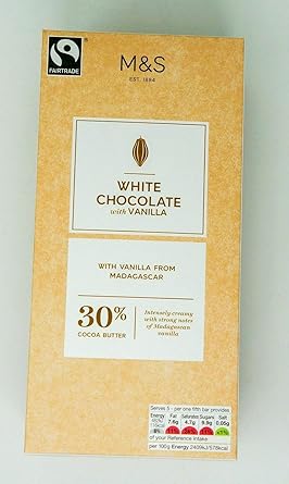 Amazon Com M S Multi Flavour Chocolate Selection Bar 100g White