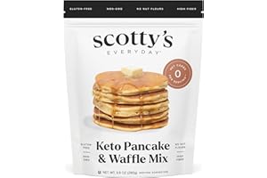 Keto Pancake & Waffle Zero Carb Mix - Keto and Gluten Free Pancake and Waffle Mix - 0g Net Carbs Per Serving - Sweetened with