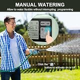 Johgee 2 Zone Sprinkler Timer, Programmable Watering System with Rain Delay view 6