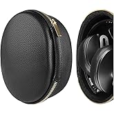 Geekria Shield Headphones Case Compatible with Sennheiser Momentum 3 Wireless, PXC 550-II, HD 450BT, HD 4.50 Case, Replacement Hard Shell Travel Carrying Bag with Cable Storage (Black)