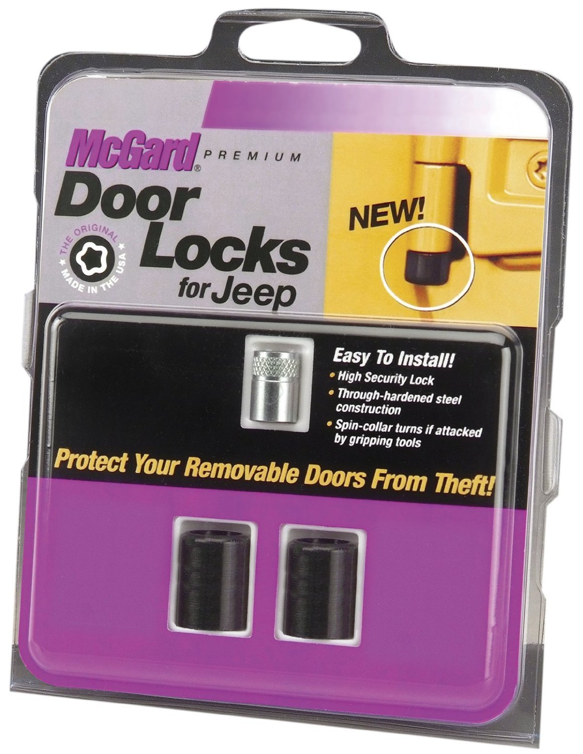 McGard 76058 Black Jeep Wrangler TJ/LJ Poor Locks (juego de 2)