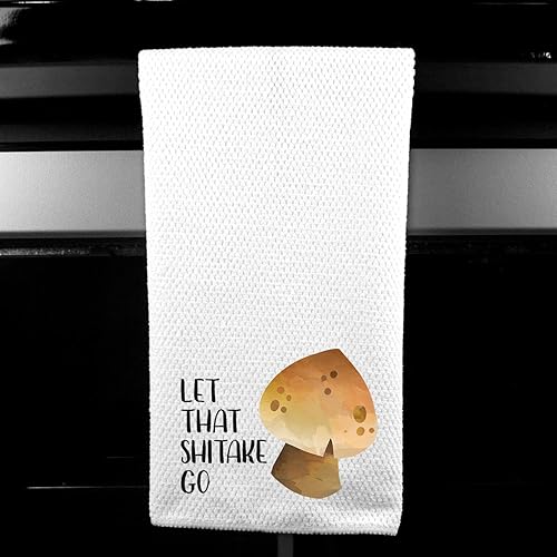 Amazon Com Let That Shitake Go Mushroom Kitchen Home Decor Tea