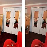 TSKDKIT 2pcs HD Wall Mirror Self Adhesive Frameless 40x30cm Glass Tile view 9