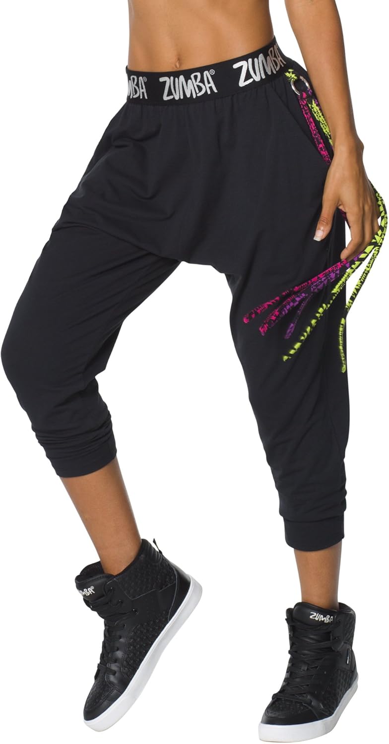Zumba Fitness Zumba Funky Dance Pants Pantalones, Mujer, Negro ...