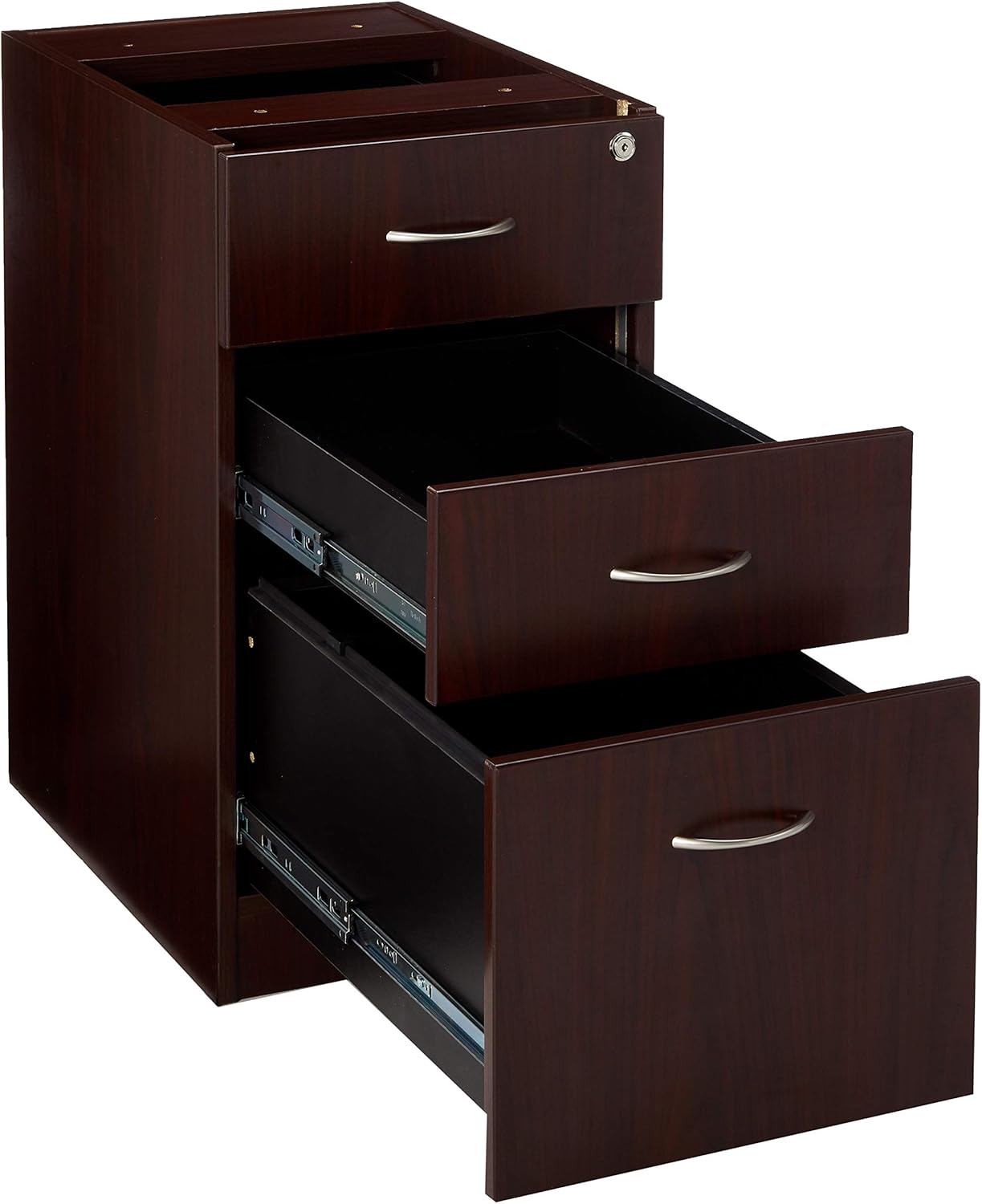 Lorell LLR69603 69000 Series Free Standing Fixed Pedestals, Mahogany: Home & Kitchen