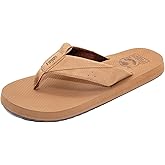 Flojos Tango Two Tone Strap W/Pull Tabs On Kush Comfort Bed, Brown/Tan