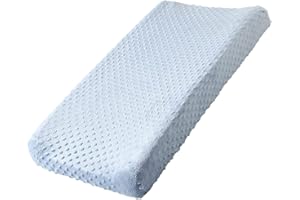 QUENESS BABY Changing Pad Cover, Soft Changing Table Sheets for Baby Boy and Girl, Diaper Changing Table Cover Fit 32"/34'' x 16" Pad (Blue)