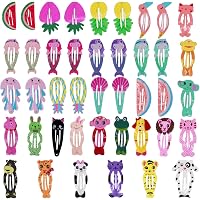 Seatecks 36 Stück Haarspangen-Set – Tier-Motive, Bunt, Mit Gummis & Clips Für Mädchen (1–8 Jahre)