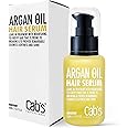 Cab's Argan Oil - Frizzy Control for Dry, Damaged & Coarse Hair, Nourishing and Repair Shine - Paraben Free, Sulfate Free 1.69 fl oz (Serum With Box)