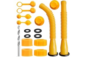 TAISOUW Gas Can Spout Replacement, Anti-Spill Gas Can Nozzle Kit,Upgraded Replacement Gas Can Spout with Flexible Nozzle Suitable for Most 1/2/5/10 Gallon Gas Cans .Fuel Can Spout Replacement (2 Set)
