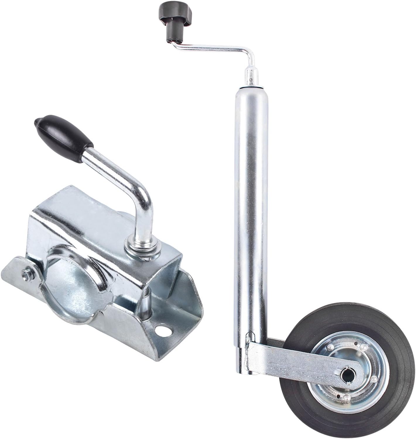 mb-m® 902235 AL-KO 1222437 - Ruota di supporto 48 mm, portata 300 kg, cerchione in metallo