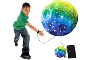 Wrist Return Ball - Wrist Rebound Ball On A String - Sports Fun Single Player Toy, Exercise Toy, Enhances Coordination and Re