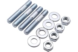 YUCHENSHLP 4PCS Carburetor Carb Studs Kit 5/16" x 2" Fits for Holley, Edelbrock, Barry Grant, Demon