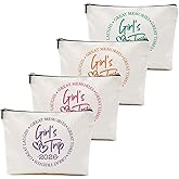 1 Pcs 3 Pcs 4 Pcs Makeup Bag, Girls Trip Gifts Favors Girls Weekend Gifts, Friendship Gifts for Women Bestie Bride