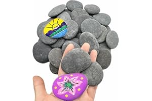 Lifetop 100 PCS Rocks Bulk for Painting, Natural River DIY Rocks Flat & Smooth Kindness Rocks for Crafts, Decoration, Small Rocks for Painting,1.5"-2.2" Hand Picked for Painting Rocks (Small)
