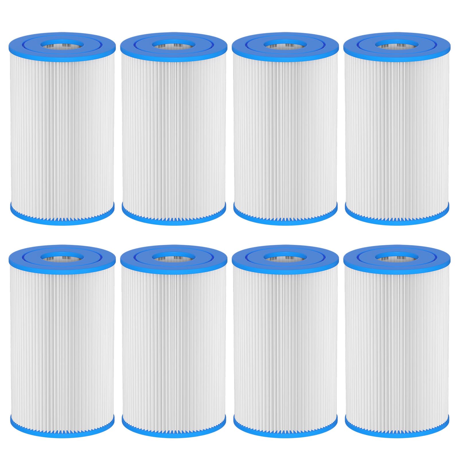 Photo 1 of Macaberry 20 Micron 5" x 2.5" Water Filter Replacement Cartridge (8-Pack) Compatible with Any Cold Plunge System, Ice Bath, Ice Pod, Under-Sink Filters