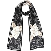 ANDANTINO 100% Silk Scarf for Women 58”*6.3” Long Shawls for Headscarf and Neck- Oblong Hair Wraps with Gift Packed