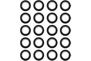 SWTOOL Selling Wonderful 1-9/16-Inch Inner Diameter Plastic Curtain Grommets 50-Pack (Black)