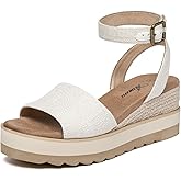Athlefit Women's Platform Sandals Buckle Ankle Strap Open Toe Espadrille Wedge Sandals