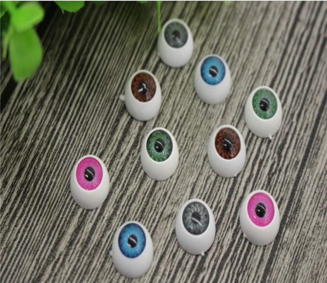 Amazon Wotion 100ピース半円形中空偽の目玉 工芸縫製装飾 人形の目 動物テディベアアイアクセサリーdiyのおもちゃの目 プラスチック人形の目ビーズ5色 ドールメイキング 通販