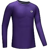 G Gradual Boys Youth Compression Shirt Long Sleeve Football Baseball Undershirt Quick Dry Sports Base Layer for Boy