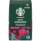 Starbucks Ground Coffee Caff&egrave; Verona Dark Roast, 18 oz Bag | 100% Arabica ground coffee; Dark Roast Caff&egrave; Verona; 1 bag, 18 oz