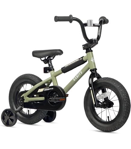Bicicleta Infantil 2 En 1 De 14″ – Aprendizaje Sin Pedales Y Con Ruedas Estabilizadoras, Ajustable Para Niños De 3 A 7 Años