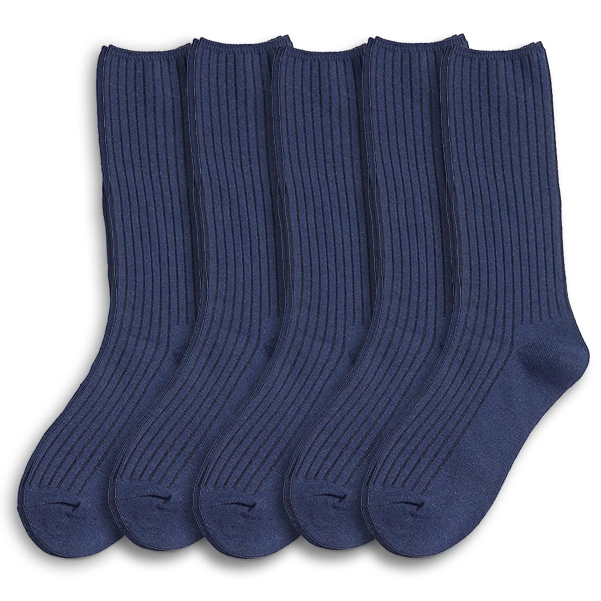 womens navy blue dress socks Flerivva Women Crew Cotton Slouch Sock for 5-10 The Perfect Dress to