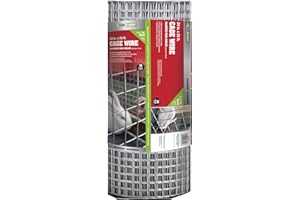YARDGARD 309312A Cage Wire Fencing, Height-24 Inches x Length-25 Ft, Color - Galvanized