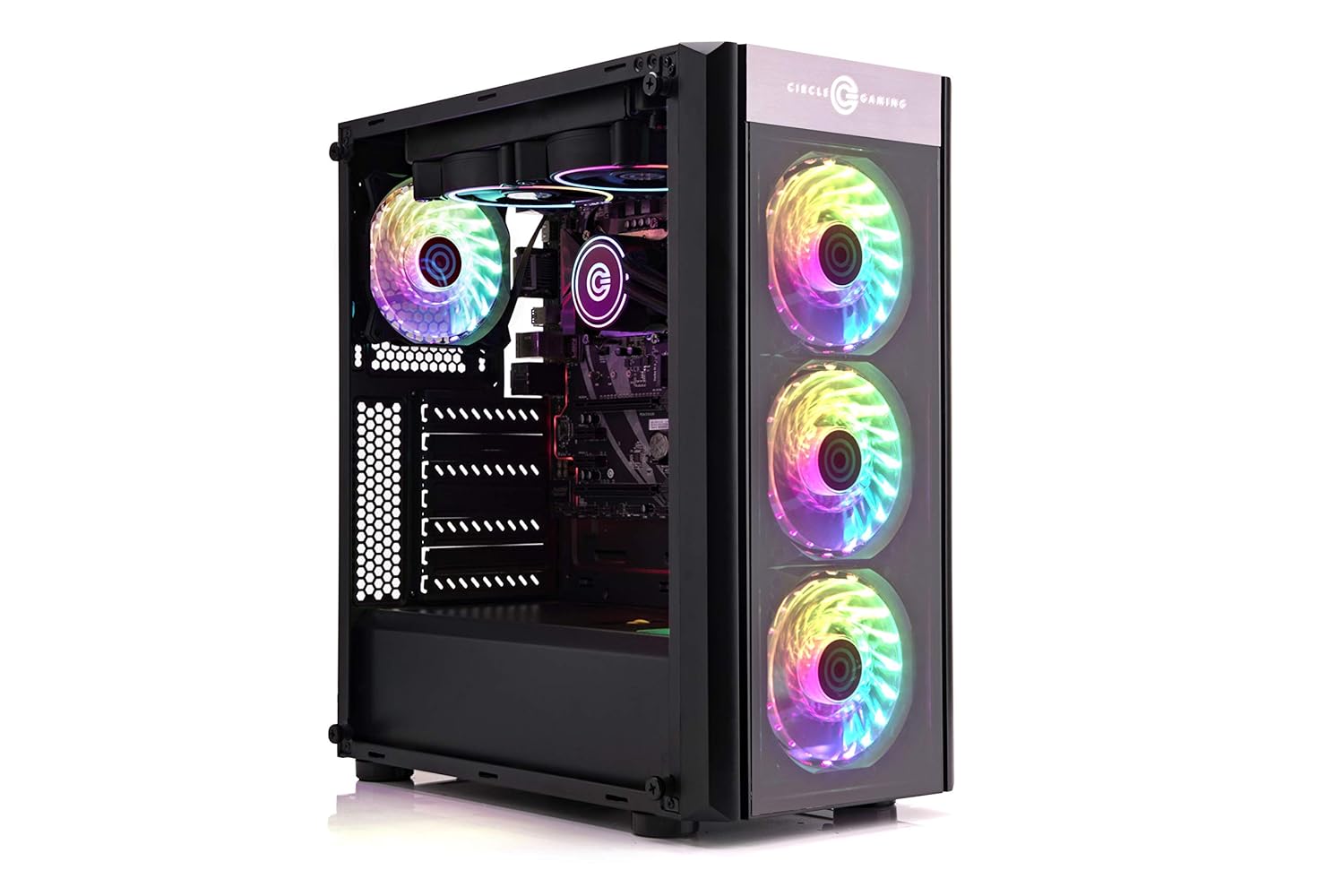 Circle Eliminator X1 RGB with Remote Control Gaming Computer Cabinet Computer Cases