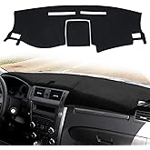 puxhig Dashboard Cover Dash Cover Mat Pad Carpet Custom Fit for Ford Fusion 2010 2011 2012 (Black)