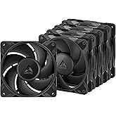 ARCTIC P12 Pro PST LN, Electronic Component Fan, Compatible for Desktops, 4.72" Length ( Pack of 5), Black Color