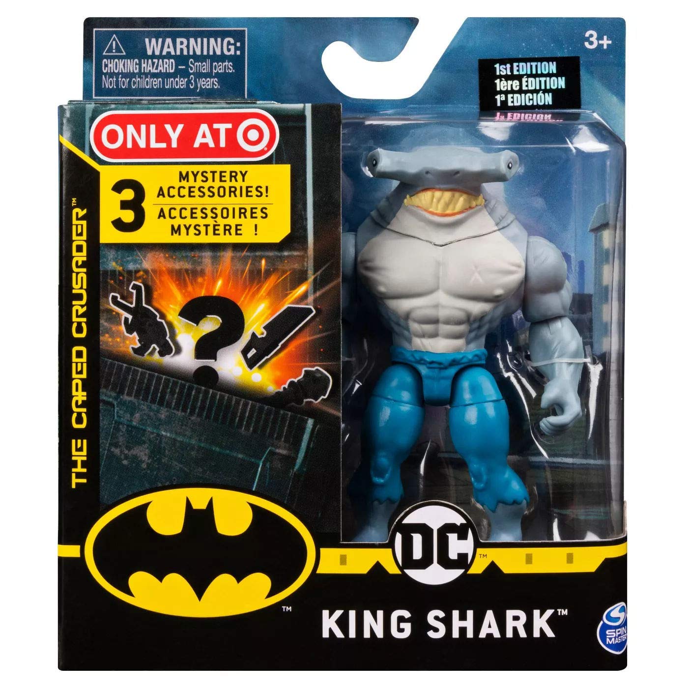 BATMAN 10cm Action Figure - King Shark with 3 Mystery Accessories