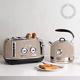 Haden Jersey Putty 4 Slice Toaster Dual Control Browning Stainless Steel view 3